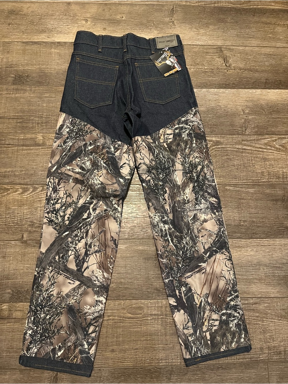 True Timber Camo Briar Pants-Denim with Camouflage Hunting  Reinforced Leg